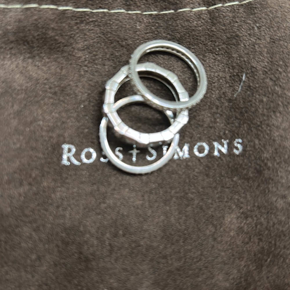 Ross Simmons Elegant Stackable Silver Women's Ring - image 4